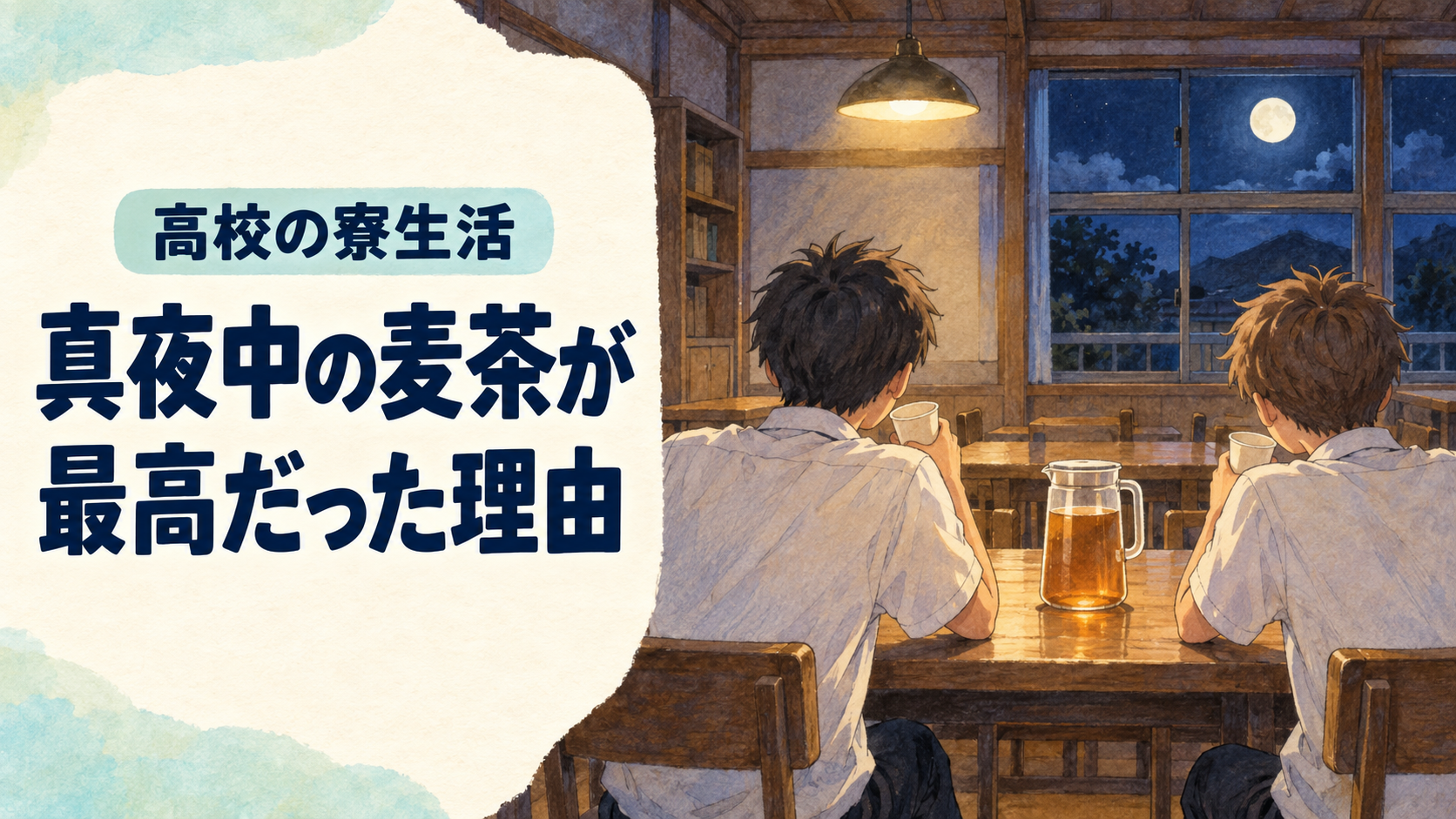 高校時代の寮生活を振り返る記事のアイキャッチ