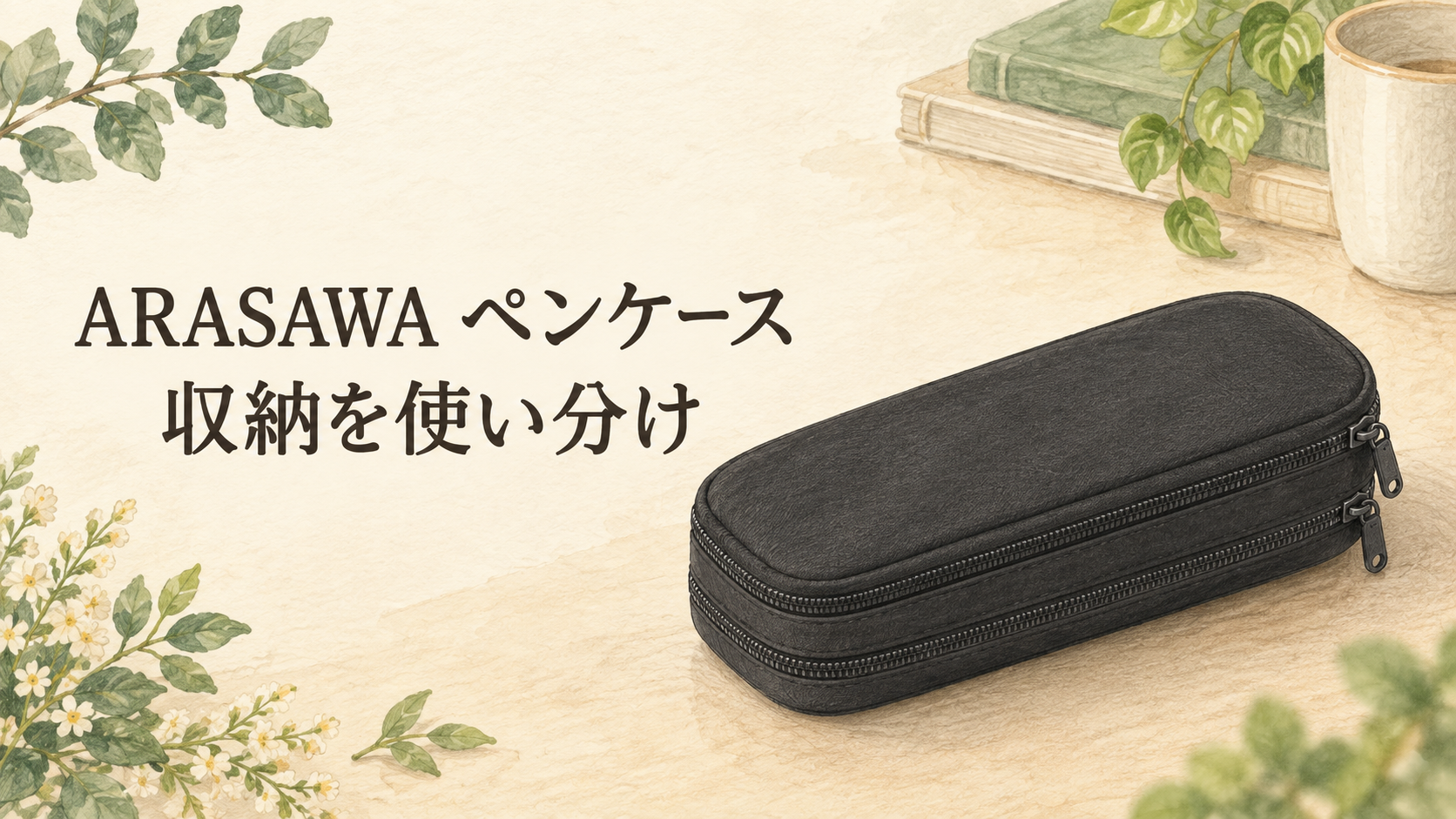 ARASAWA ペンケース：収納を使い分け