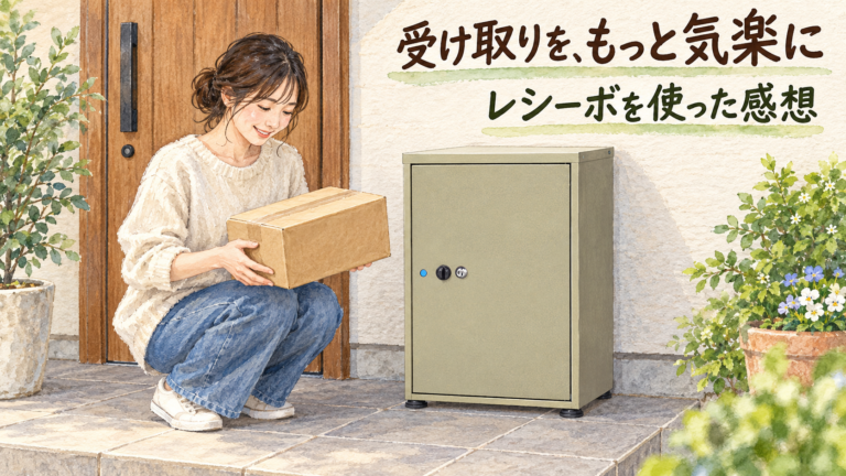 受け取りを、もっと気楽に。レシーボを使った感想