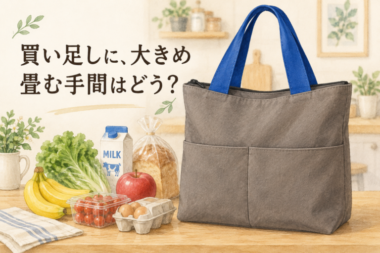 食品の買い足しに使うZikangaのエコバッグ